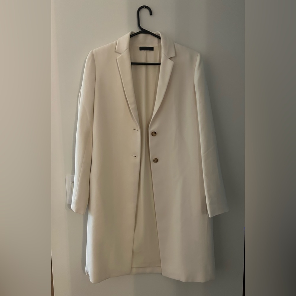 The Row Cream Blazer Coat
